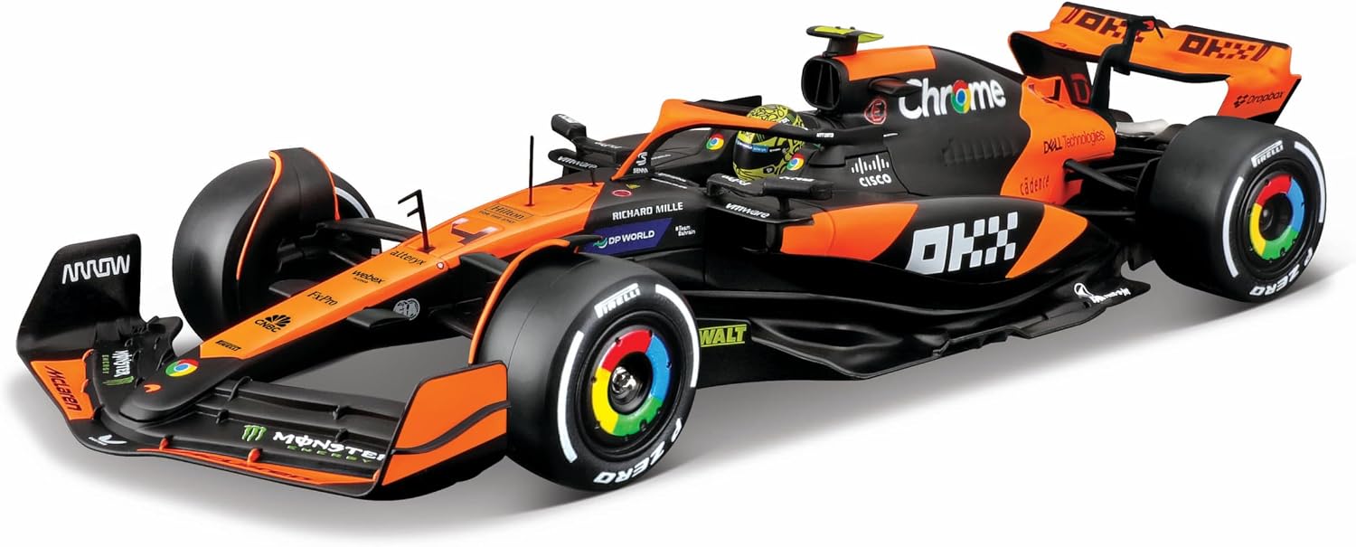 1:24 Die-Cast Formula Race Car Model with Driver Helmet
