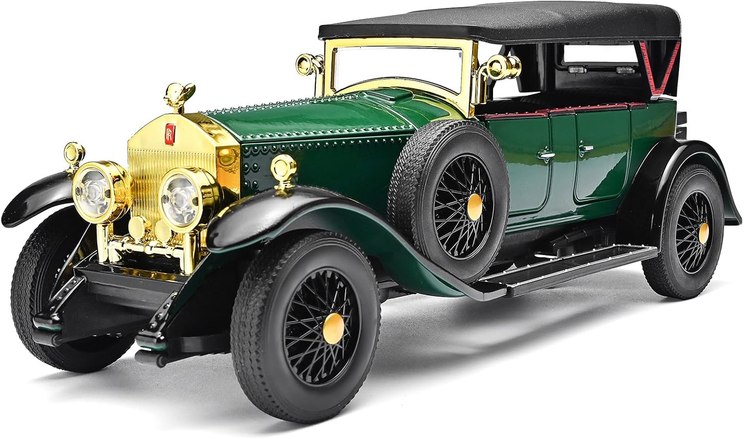 1:24 Die-Cast Vintage Limousine Model Car, Green