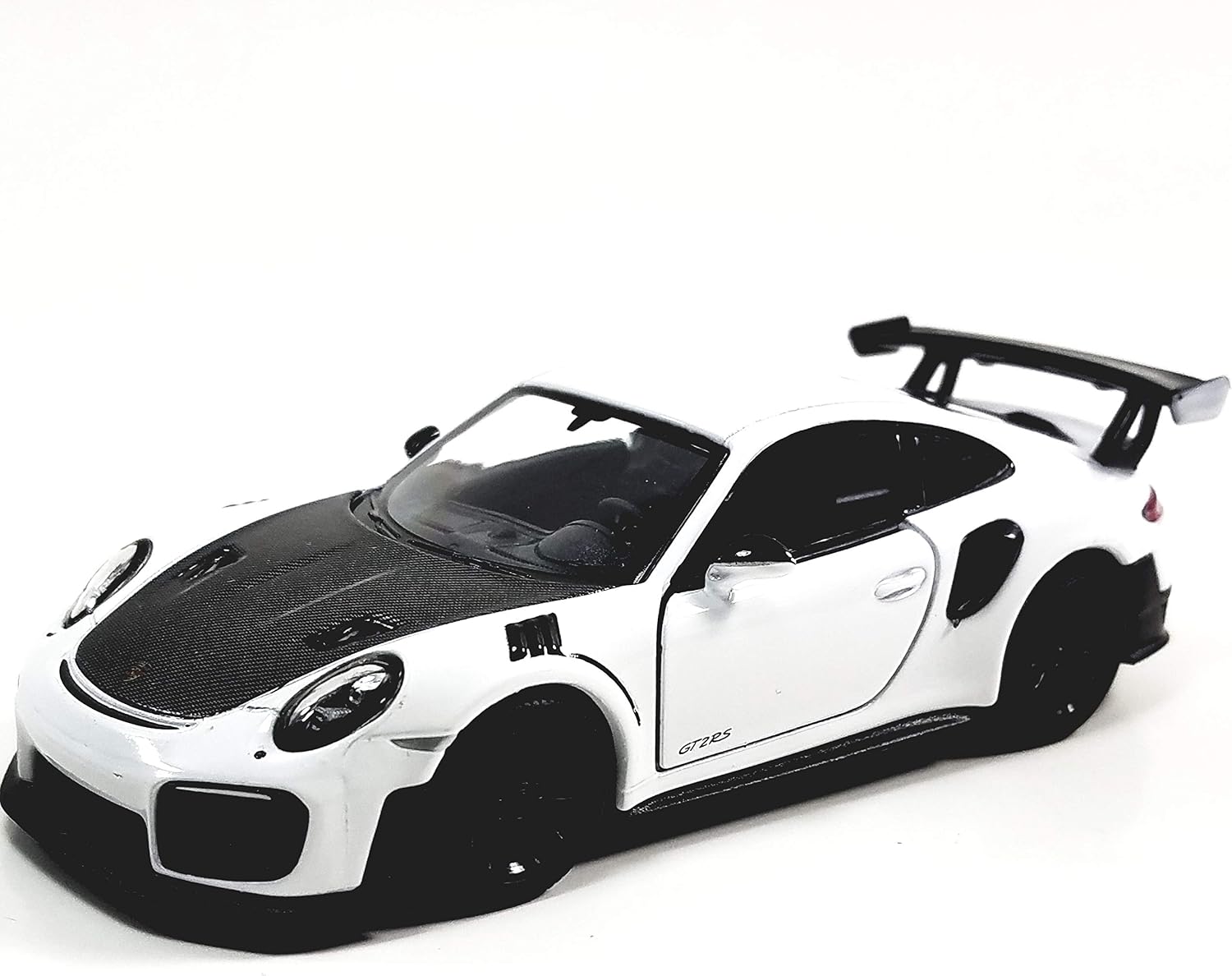 1:36 Die-Cast Rear-Engine Sports Car Model, 5-Inch Pull-Back, White