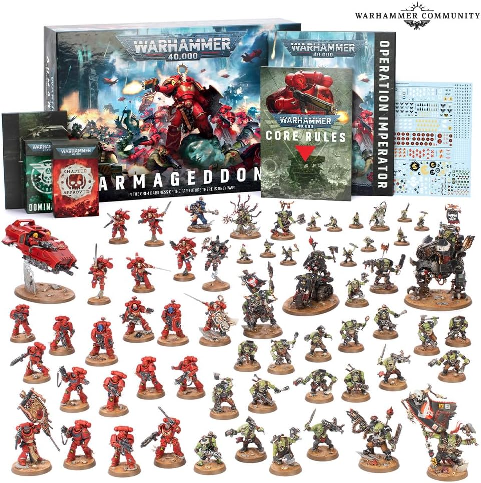 Tabletop Miniature Battle Game Starter Set with Rulebook and Dice