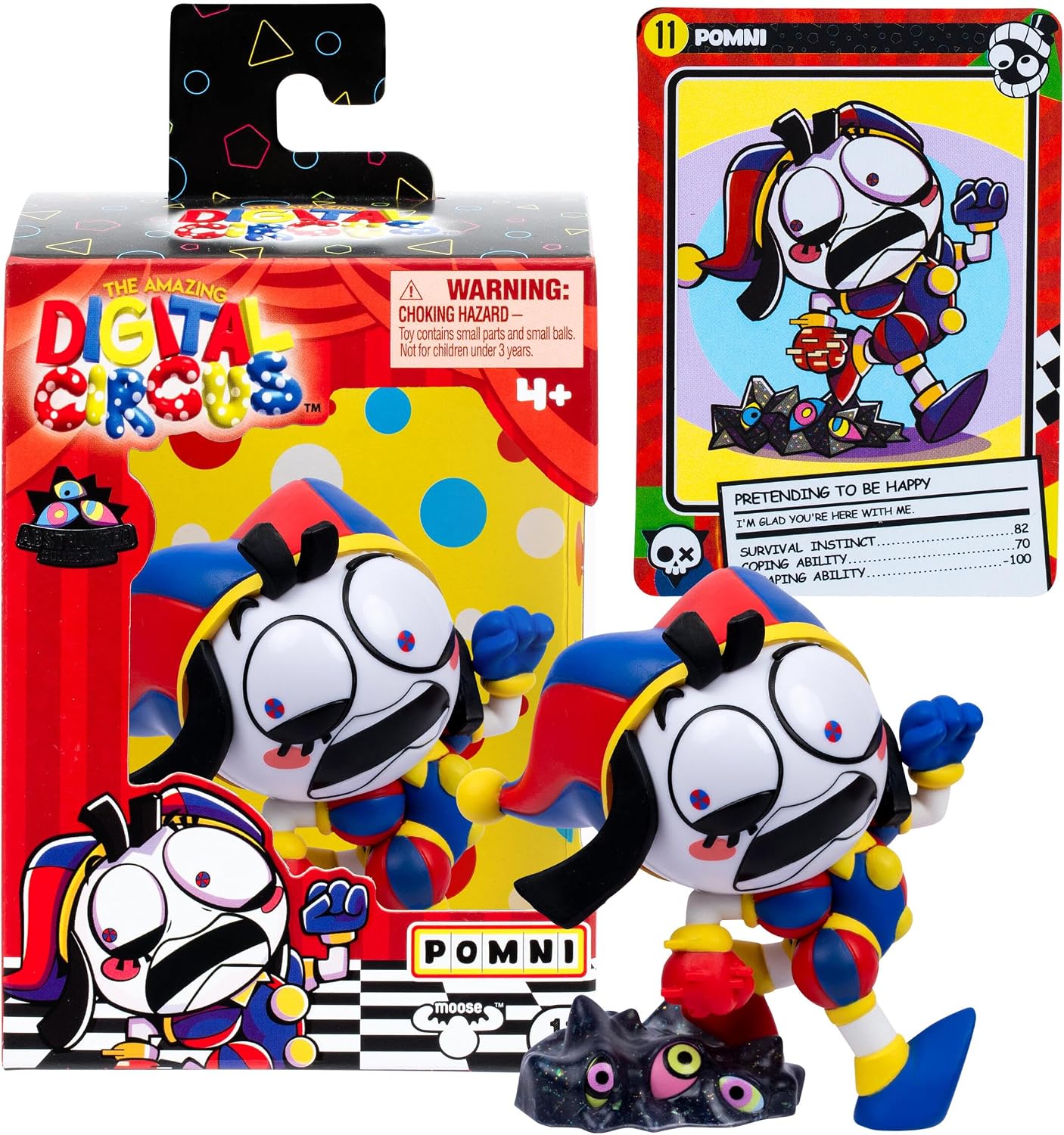 Vinyl Collectible Figure – Harlequin Character, Abstract Series